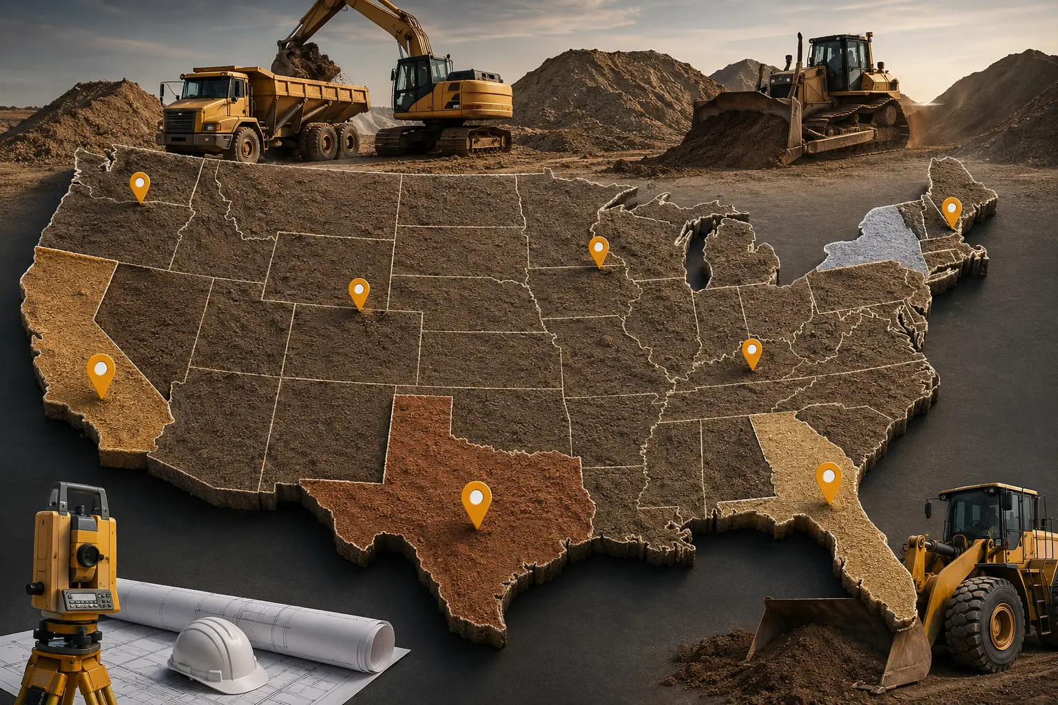 Nationwide Earthwork Estimating Coverage​