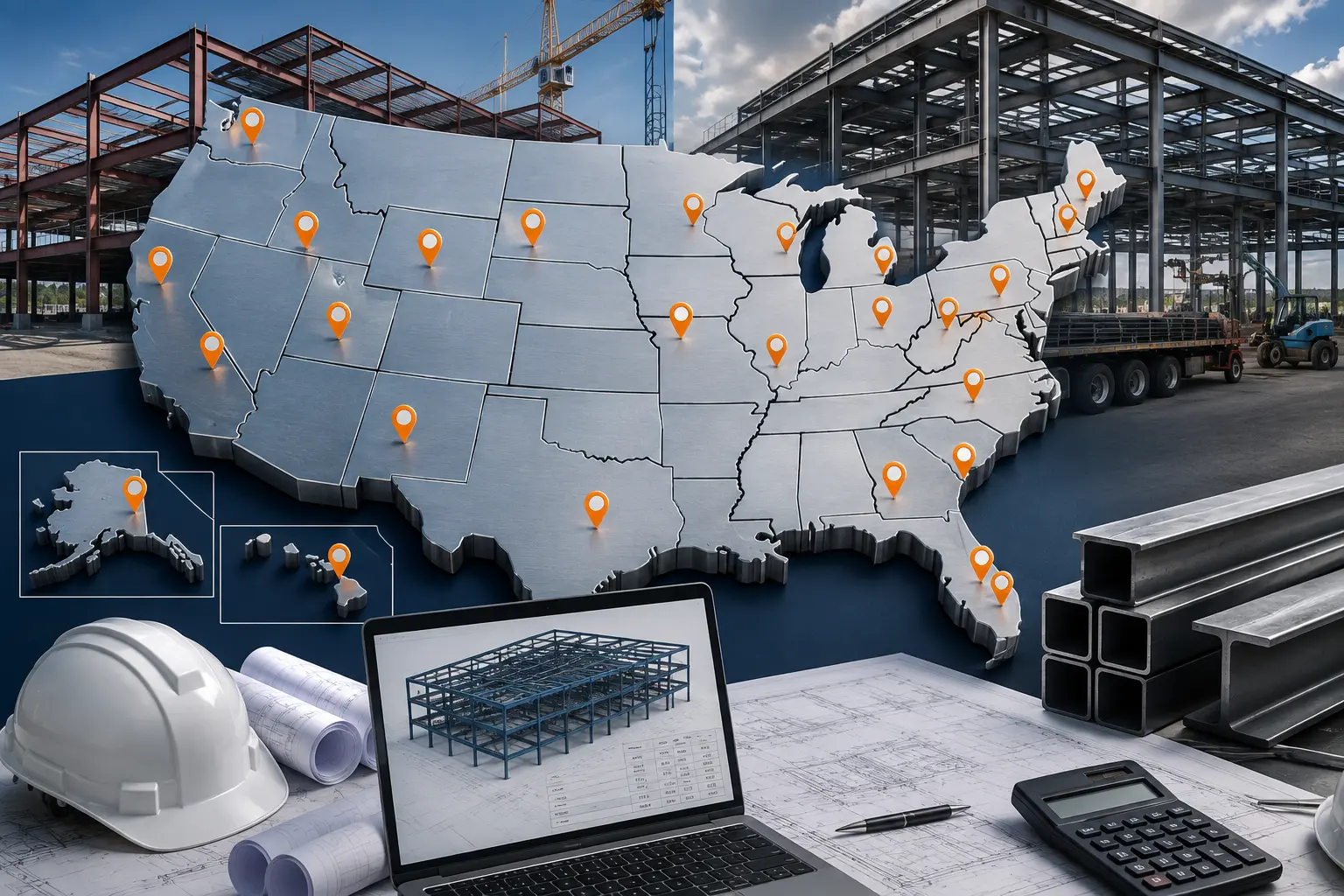 Nationwide Structural Steel Estimating Coverage