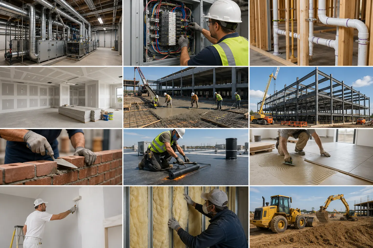 Commercial Estimating Trades and Scopes We Cover