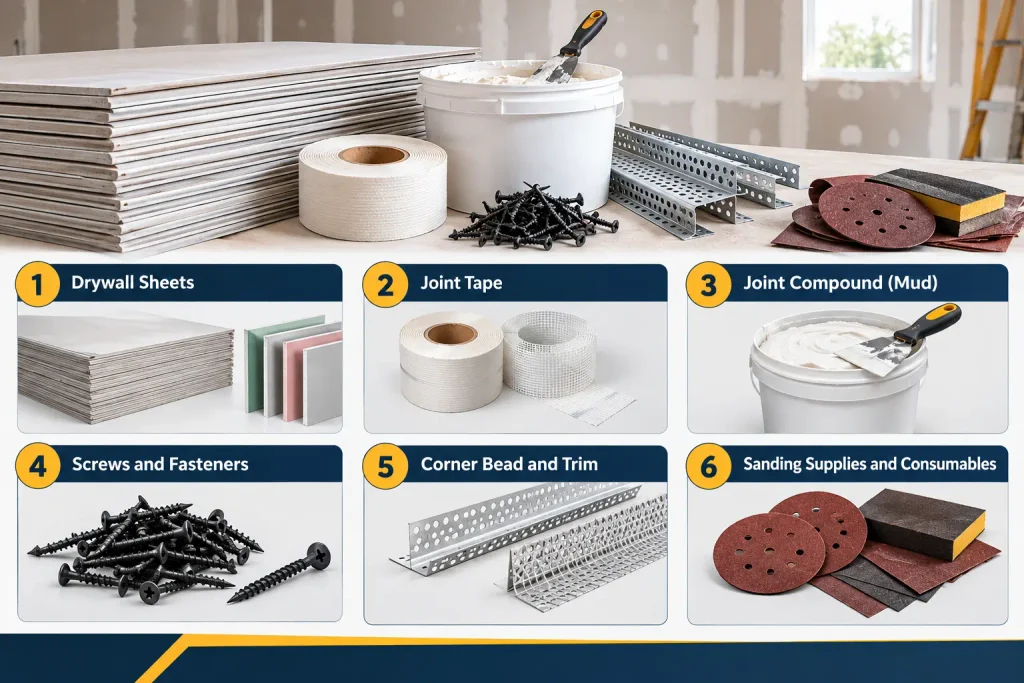 Drywall Cost Estimating: Materials, Labor and Waste Factor Explained 1 Drywall Material Costs What Goes Into a Material Takeoff