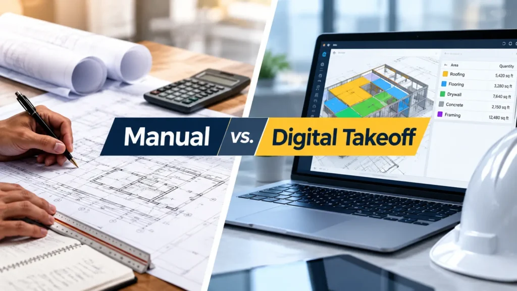 Manual vs. Digital Takeoff: Which Is Actually Right for Your Business? Manual vs. Digital Takeoff: Which Is Actually Right for Your Business?