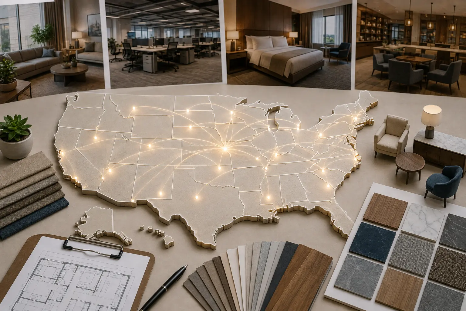 Nationwide FF&E & Furnishing Estimating Coverage