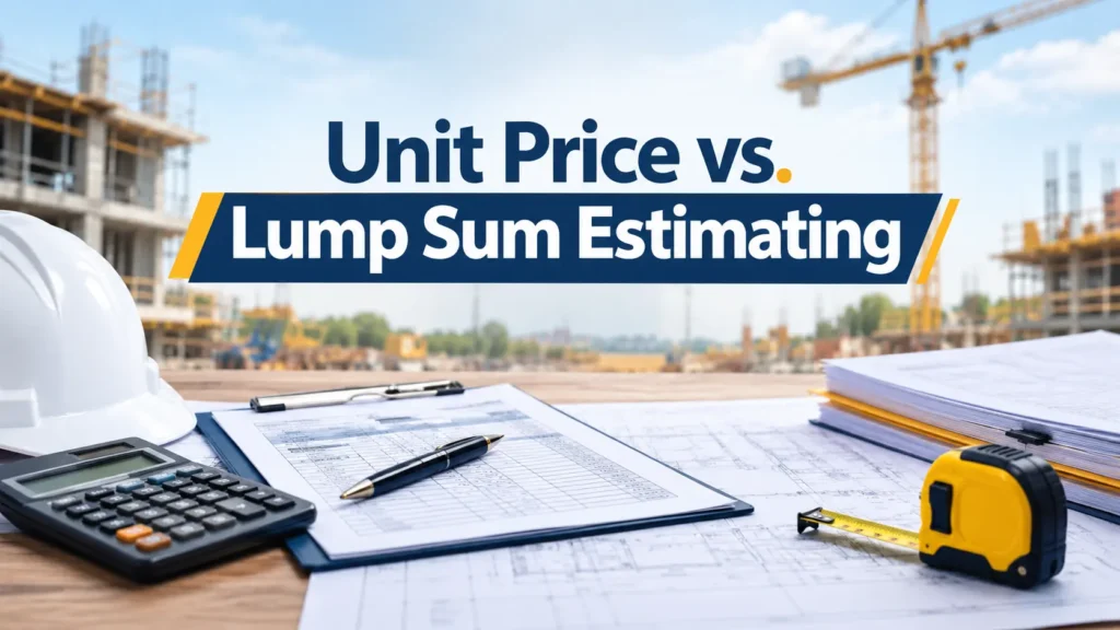 Unit Price vs. Lump Sum Estimating: Pros, Cons, and When to Use Each Unit Price vs. Lump Sum Estimating: Pros, Cons, and When to Use Each