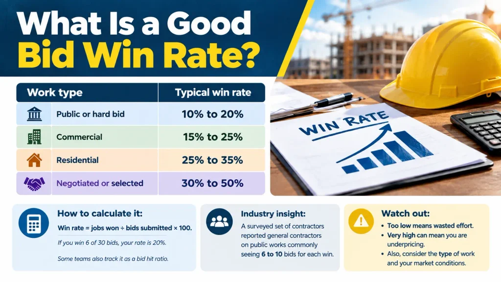Why Contractors Lose Bids: 10 Reasons and How to Fix Each One 1 What Is a Good Bid Win Rate