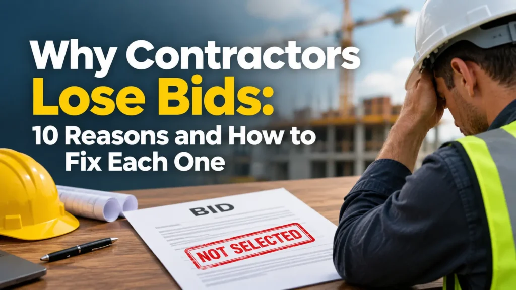 Why Contractors Lose Bids: 10 Reasons and How to Fix Each One Why Contractors Lose Bids: 10 Reasons and How to Fix Each One